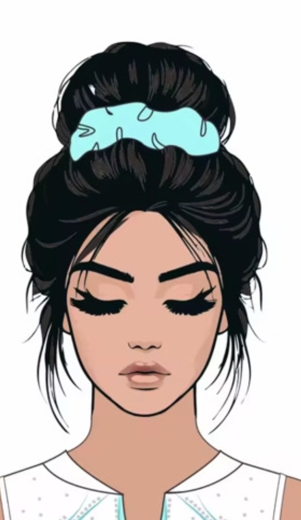 Aqua Dreams scrunchie