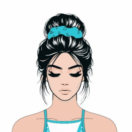 Ocean Waves Scrunchie