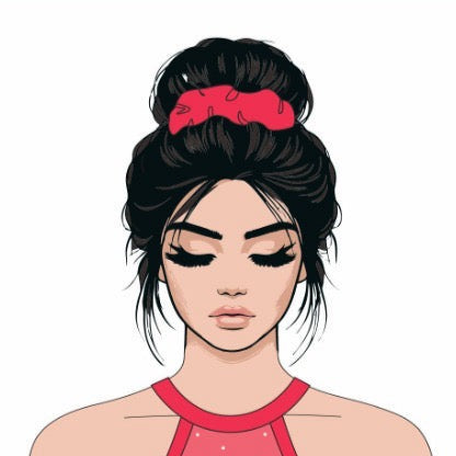 Coral Sunset Scrunchie