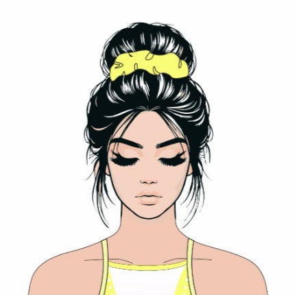 Lemon Meringue Scrunchie